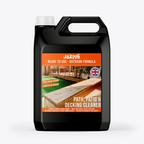 Hardys Path, Patio & Decking Cleaner (5L) - Fast Action Moss, Mould, Algae, Lichen & Grime Remover - Treats up to 250 Sq. Meters