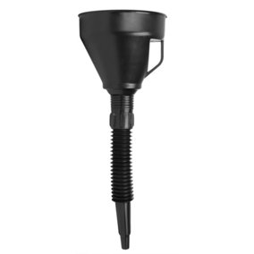 Hardys Plastic Funnel - Large Nozzle Funnel with Integrated Mesh and Handle, Detachable Flexible Spout for Liquids, Oil, Petrol