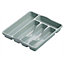 Hardys Plastic Kitchen Cutlery Tray Organiser Rack Holder Drawer Insert Tidy Storage - Green