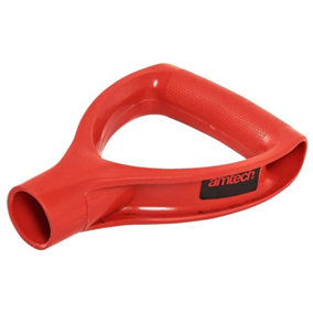 Hardys Replacement D-Handle - Red Plastic Replacement Handle for Garden and Building Shovels, Spades & Forks - 32mm Shaft Opening