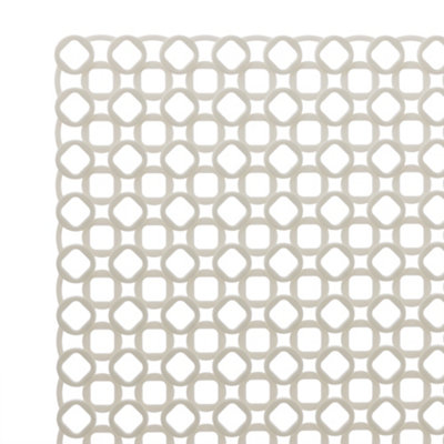 Hardys Sink & Draining Board Mat - Flexible, Protects Basin & Draining Board, Expands Drying Space, Plastic - White, 40cm x 35cm