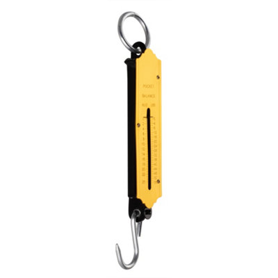 Hardys Spring Balance Weighing Scale - Lbs/Kgs Measurement, Minimum Weight of 1lb, Fishing, Commercial Shop & Luggage Scale - 25kg