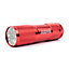 Hardys Super Bright 9 LED Mini Small Aluminium Metal Torch Flashlight Pocket Light - Red