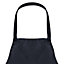 Hardys Unisex Apron - Polyester Linen, Double Front Pocket / Catering, BBQ, Art, Cooking - Approx. size 540mm x 740mm - Black