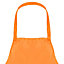 Hardys Unisex Apron - Polyester Linen, Double Front Pocket / Catering, BBQ, Art, Cooking - Approx. size 540mm x 740mm - Orange