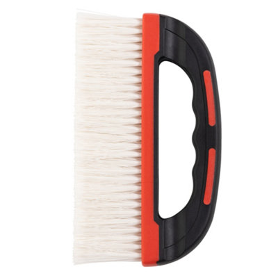 Hardys Wallpaper Smoothing Brush - Wall Paper Hanging Brush for Walls & Ceilings, Synthetic Bristles, Comfort Grip, Red - 9"