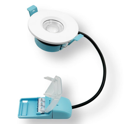 Harled Quad+ Fire Rated LED Downlight Switchable 5W-7W and 4 CCT IP65 ...