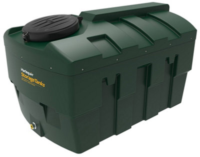 Harlequin 1200 Litre Low Profile Bunded Oil Tank with Fitting Kit and Gauge