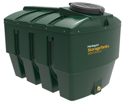 Harlequin 1400 Litre Bunded Oil Tank with Fitting Kit and Gauge