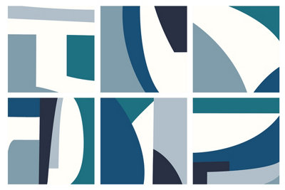 Harlequin Bodega Sample Tile - Indigo/Amazonia