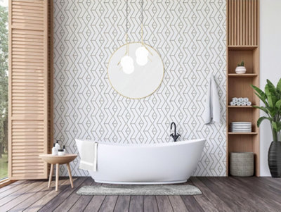 Harlequin Tessellation Sample Tile - Ecru Price Comparisons | Compare The Build