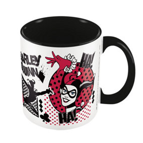 Harley Quinn I Am Crazy For You Mug Black/White/Red (One Size)