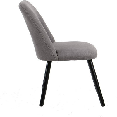 HARLOW Set of 2 Upholstered Dining Chair,Grey