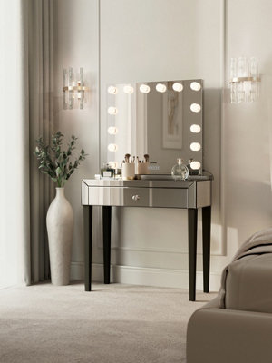 Harlow x Laguna Silver Hollywood Mirror Dressing Table