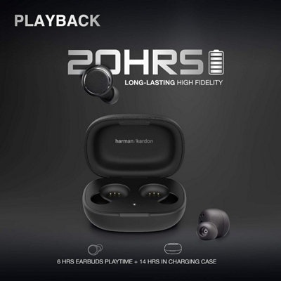 Harman Kardon FLY TWS - True wireless in-ear Bluetooth headphones with built-in Google Assistant and Amazon Alexa