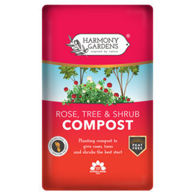 Harmony Gardens Rose, Tree and Shrub compost 40L - Peat Free