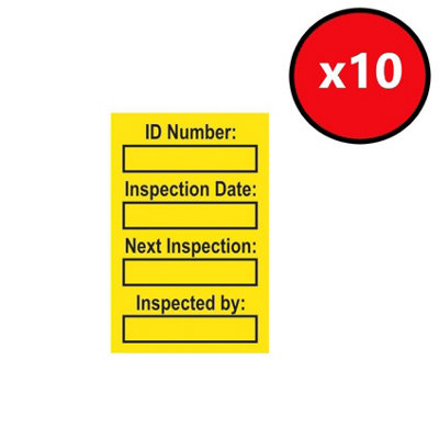 Harness Strap Inspection Tagging Kit - Multi-Coloured - 40 Tags, 20 ...