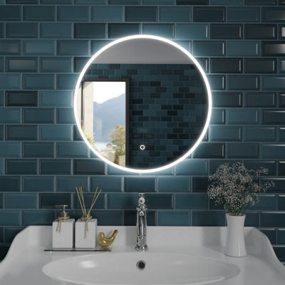 Harper & Harlow 600x600 Aquila LED Illuminated Round Bathroom Mirror