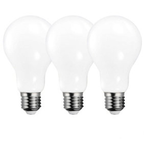 Harper Living 16 Watts A60 E27 LED Bulb Opal Cool White Non-Dimmable, Pack of 3