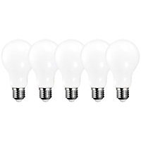 Harper Living 16 Watts A60 E27 LED Bulb Opal Cool White Non-Dimmable, Pack of 5