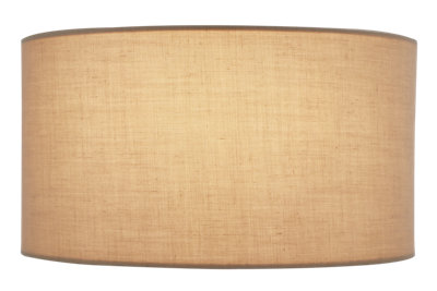 HARPER LIVING 1xE27/ES Wall Wash Light with Switch, Semi-Circle Taupe Fabric Shade, Suitable for LED Upgrade