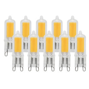 Harper Living 2 Watts G9 LED Bulb Clear Capsule Warm White Non-Dimmable, Pack of 10