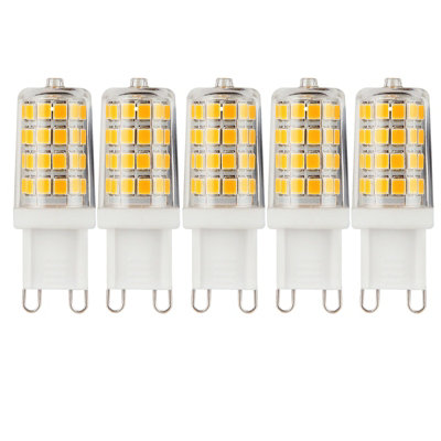 Harper Living 3.5 Watts G9 LED Bulb Clear Capsule Cool White Non-Dimmable, Pack of 5