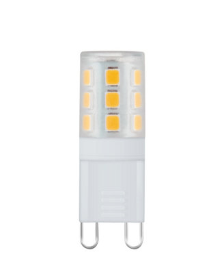 Harper Living 3 Watts G9 LED Bulb Clear Capsule Cool White Non-Dimmable, Pack of 5