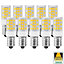 Harper Living 4 Watts E14 SES Small Edison Screw LED Light Bulb Capsule Warm White Dimmable, Pack of 10
