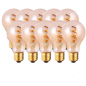 Harper Living 4 Watts E27 LED Bulbs Vintage Warm White Dimmable, Pack of 10