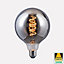 Harper Living 4 Watts G125 E27 LED Bulb Smoked Globe Warm White Dimmable