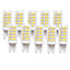 Harper Living 4 Watts G9 LED Bulb Clear Capsule Cool White Dimmable, Pack of 10