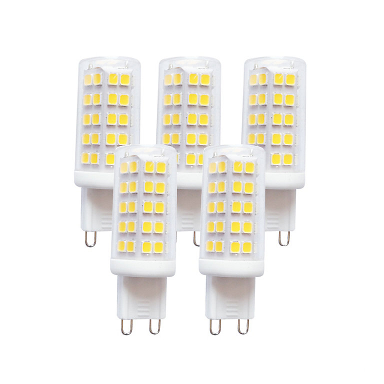 vækst Playful Sult Harper Living 4 Watts G9 LED Bulb Clear Capsule Cool White Dimmable, Pack  of 5 | DIY at B&Q