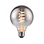 Harper Living 4 Watts G95 E27 LED Bulb Smoked Globe Warm White Dimmable, Pack of 2