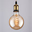 Harper Living 4 Watts G95 E27 LED Bulb Vintage Globe Warm White Dimmable, Pack of 2