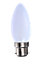 Harper Living 5 Watts B22 BC Bayonet LED Light Bulb Opal Candle Warm White Dimmable, Pack of 10