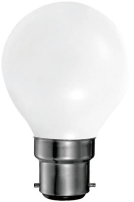 Harper Living 5 Watts B22 BC Bayonet LED Light Bulb Opal Golf Ball Warm White Dimmable, Pack of 10