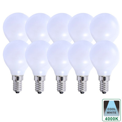 Golf Ball E14 LED Bulb 4Watt Cool White 6000K Dimmable