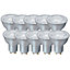 Harper Living 7 Watts GU10 LED Bulb Silver Spotlight Daylight Dimmable, Pack of 10