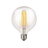 Harper Living 8 Watts G125 E27 LED Bulb Clear Globe Warm White Dimmable