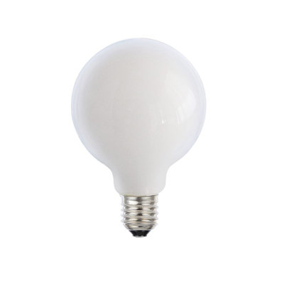 Harper Living 8 Watts G95 E27 LED Bulb Opal Globe Warm White Dimmable, Pack of 2