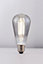Harper Living 8 Watts ST64 E27 LED Bulb Smoked Cool White Dimmable, Pack of 3