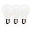 Harper Living 9 Watts A60 E27 LED Bulb Opal Cool White Dimmable, Pack of 3