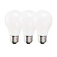 Harper Living 9 Watts A60 E27 LED Bulb Opal Warm White Dimmable, Pack of 3