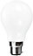 Harper Living 9 Watts GLS B22 BC Bayoney LED Light Bulb Opal Cool White Dimmable, Pack of 5