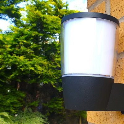 Harper Living Black Modern Outdoor Wall Light (16.3 x 10.8 x 13.4cm) - IP54