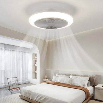 HARPER LIVING Ceiling Fan with Lights and Remote, Dimmable, 3 Colors Change/6 Speeds/Timing