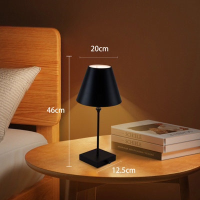 HARPER LIVING Cordless Table Lamp 5200mAh Battery Operated Desk Light Modern LED Rechargeable Lamp with Dimmer