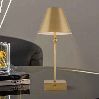HARPER LIVING Cordless Table Lamp, 5200mAh Battery Operated Desk Light ...