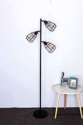 Harper Living Hector Black 3-Light Tree Floor Lamp